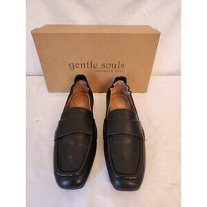 NIB Gentle Souls Sophie Leather Loafers Black 6
